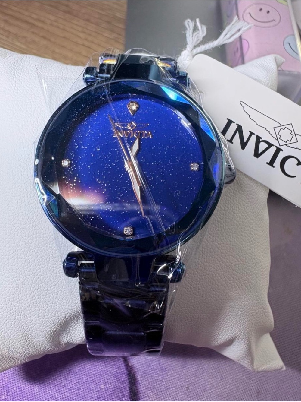 💙 Invicta Women's Celestial Deep Blue Sparkle Dial Bracelet Watch